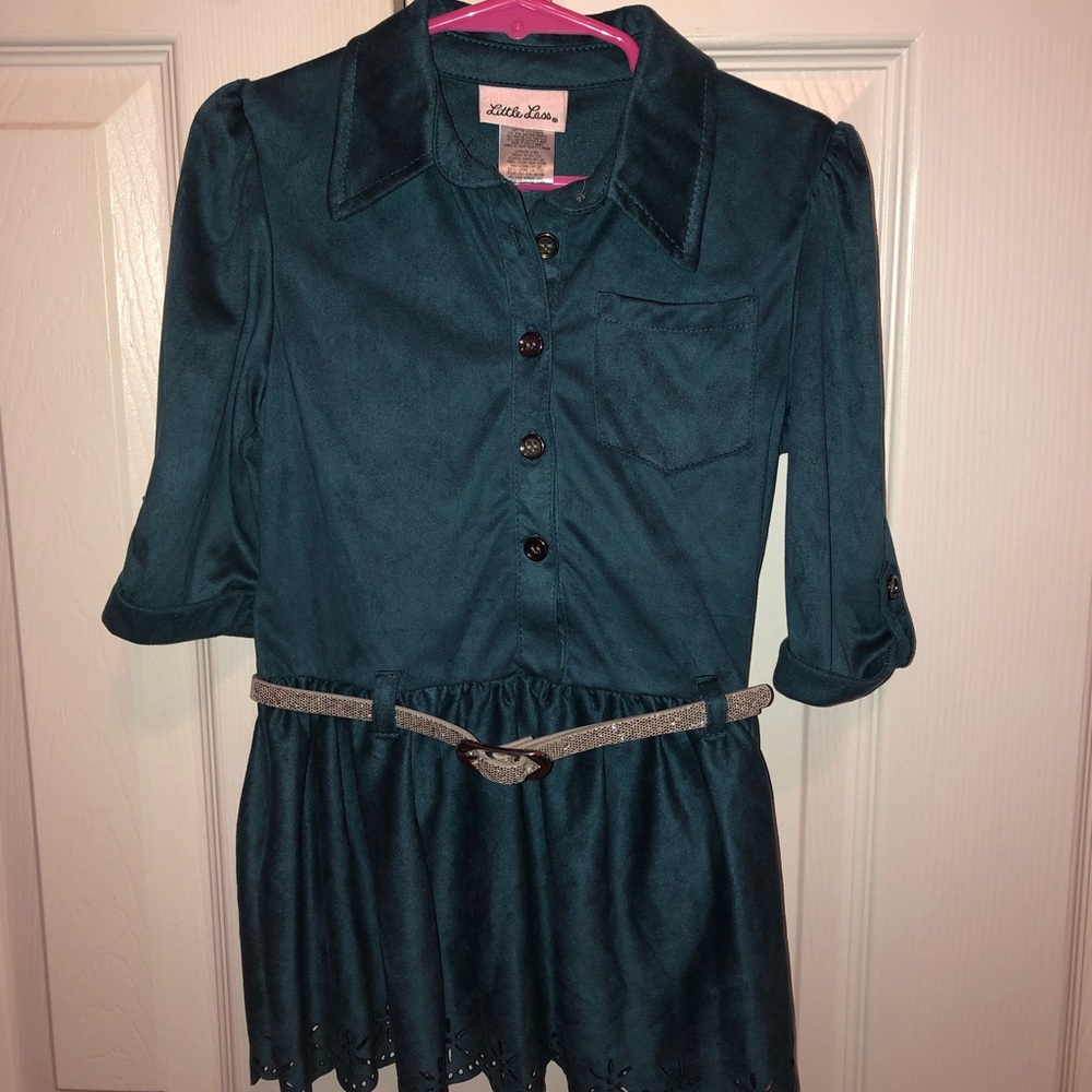 Little Lass soft girls top with belt